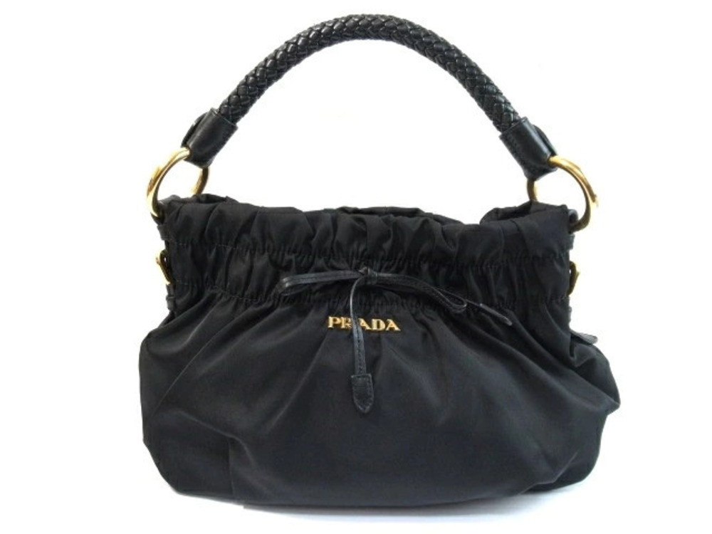 Prada bag Hobo calfskin black